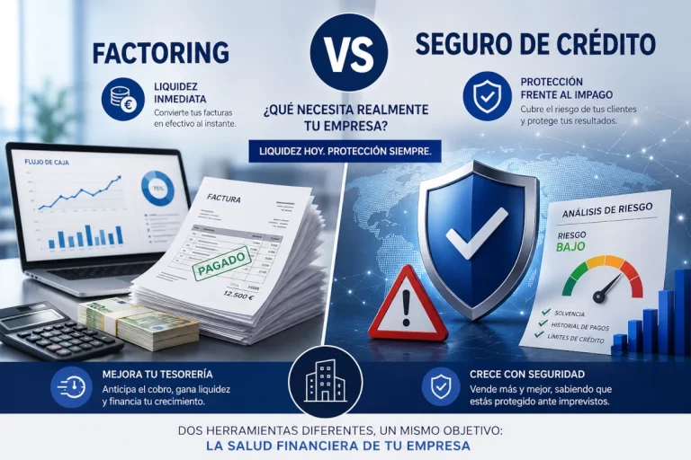 Seguro de crédito vs factoring: diferencias y cuál conviene más para tu empresa