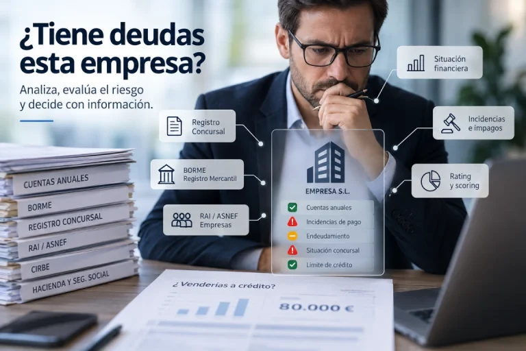 Cómo saber si una empresa tiene deudas, impagos o problemas financieros